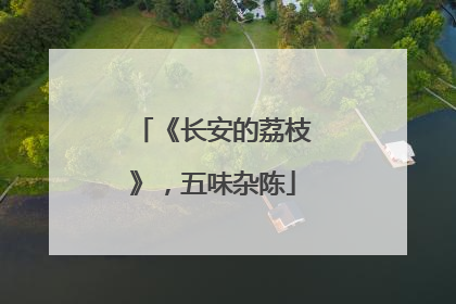 《长安的荔枝》，五味杂陈
