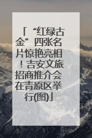“红绿古金”四张名片惊艳亮相！吉安文旅招商推介会在青原区举行(图)