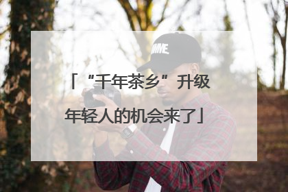 “千年茶乡”升级 年轻人的机会来了