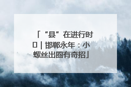 “县”在进行时⑬｜邯郸永年：小螺丝出圈有奇招