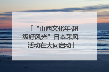 “山西文化年·超级好风光”日本采风活动在大同启动