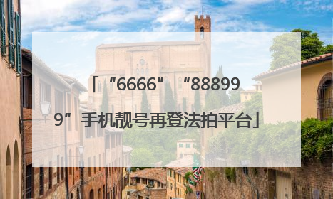 “6666”“888999”手机靓号再登法拍平台