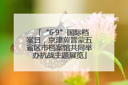 “6·9”国际档案日，京津冀晋蒙五省区市档案馆共同举办抗战主题展览