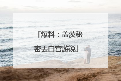 爆料：盖茨秘密去白宫游说