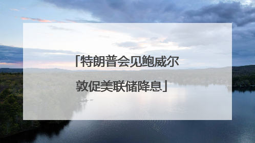 特朗普会见鲍威尔 敦促美联储降息