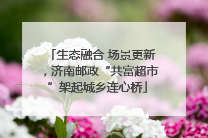 生态融合 场景更新，济南邮政“共富超市”架起城乡连心桥