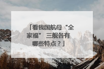 看我国航母“全家福” 三舰各有哪些特点？