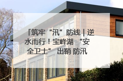 筑牢“汛”防线｜逆水而行！宝峰湖 “安全卫士” 出鞘 防汛应急再添硬核力量
