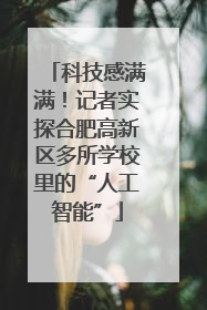 科技感满满！记者实探合肥高新区多所学校里的“人工智能”