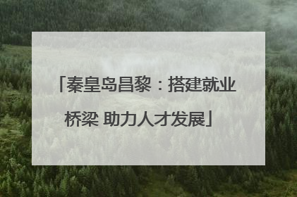 秦皇岛昌黎：搭建就业桥梁 助力人才发展