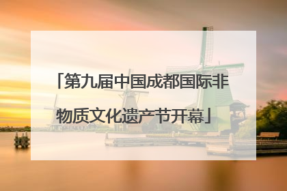 第九届中国成都国际非物质文化遗产节开幕