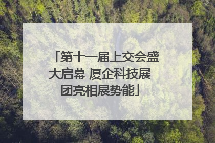第十一届上交会盛大启幕 厦企科技展团亮相展势能