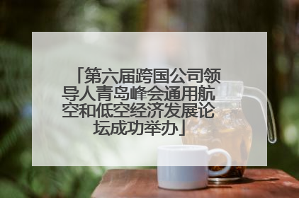 第六届跨国公司领导人青岛峰会通用航空和低空经济发展论坛成功举办