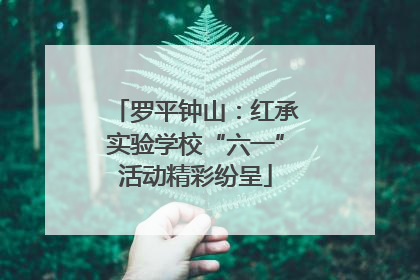 罗平钟山：红承实验学校“六一”活动精彩纷呈