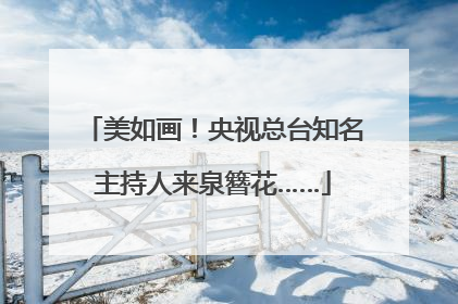 美如画！央视总台知名主持人来泉簪花……