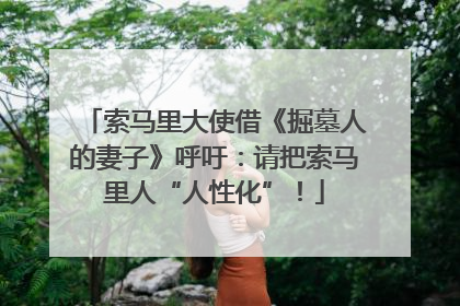 索马里大使借《掘墓人的妻子》呼吁：请把索马里人“人性化”！