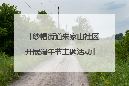 纱帽街道朱家山社区开展端午节主题活动