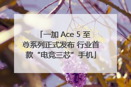 一加 Ace 5 至尊系列正式发布 行业首款“电竞三芯”手机