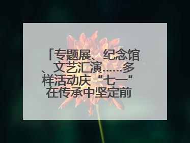 专题展、纪念馆、文艺汇演……多样活动庆“七一” 在传承中坚定前行脚步