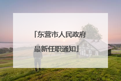 东营市人民政府最新任职通知