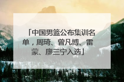 中国男篮公布集训名单，周琦、曾凡博、雷蒙、廖三宁入选