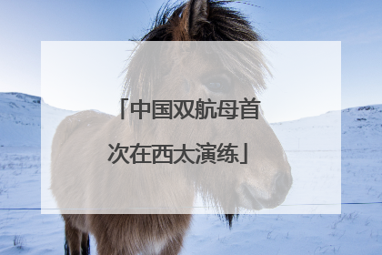 中国双航母首次在西太演练