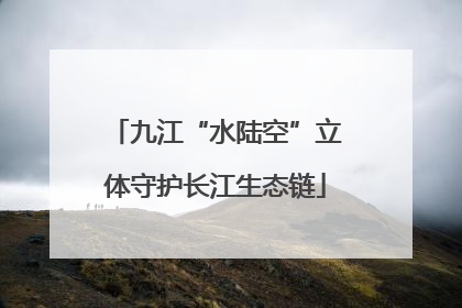 九江“水陆空”立体守护长江生态链