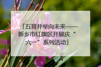 五育并举向未来——新乡市红旗区开展庆“六一”系列活动