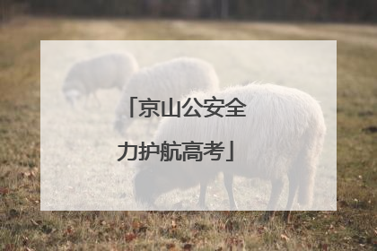 京山公安全力护航高考