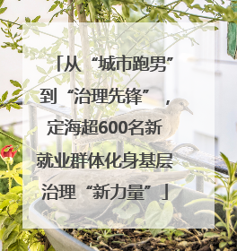 从“城市跑男”到“治理先锋”，定海超600名新就业群体化身基层治理“新力量”