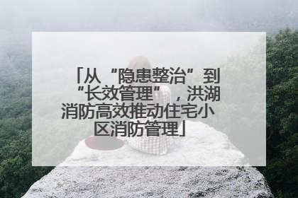 从“隐患整治”到“长效管理”，洪湖消防高效推动住宅小区消防管理