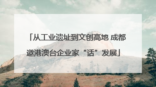 从工业遗址到文创高地 成都邀港澳台企业家“话”发展