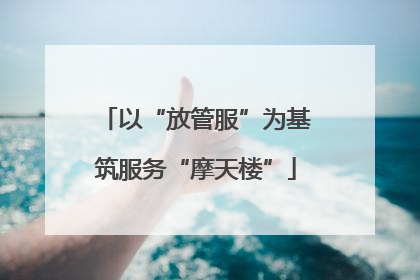 以“放管服”为基筑服务“摩天楼”