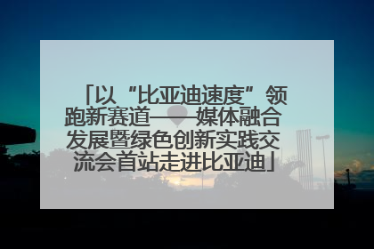 以“比亚迪速度”领跑新赛道——媒体融合发展暨绿色创新实践交流会首站走进比亚迪
