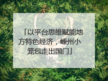 以平台思维赋能地方特色经济，嵊州小笼包走出国门
