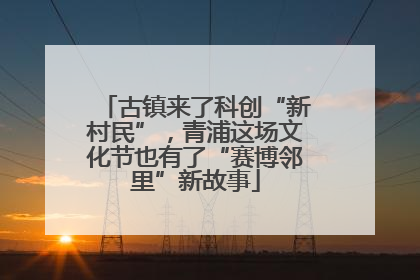 古镇来了科创“新村民”，青浦这场文化节也有了“赛博邻里”新故事
