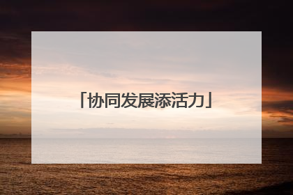 协同发展添活力