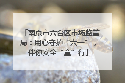 南京市六合区市场监管局：用心守护“六一”，伴你安全“童”行