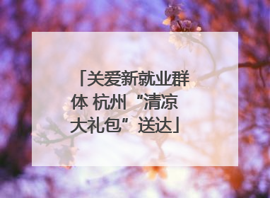 关爱新就业群体 杭州“清凉大礼包”送达