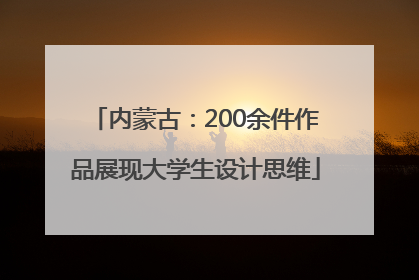 内蒙古：200余件作品展现大学生设计思维