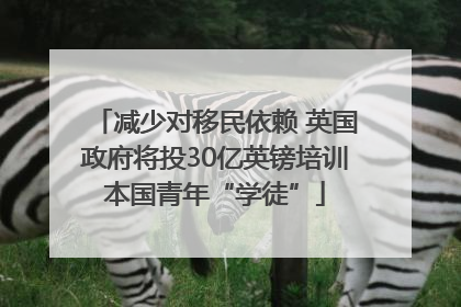 减少对移民依赖 英国政府将投30亿英镑培训本国青年“学徒”