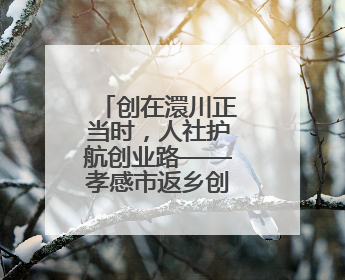 创在澴川正当时，人社护航创业路——孝感市返乡创业成效显著
