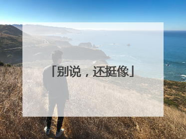 别说，还挺像