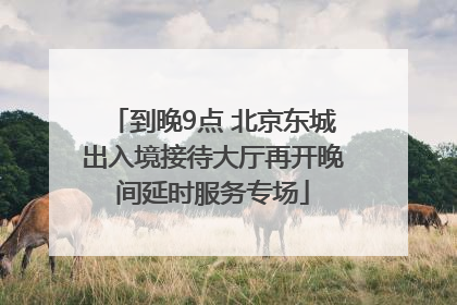 到晚9点 北京东城出入境接待大厅再开晚间延时服务专场