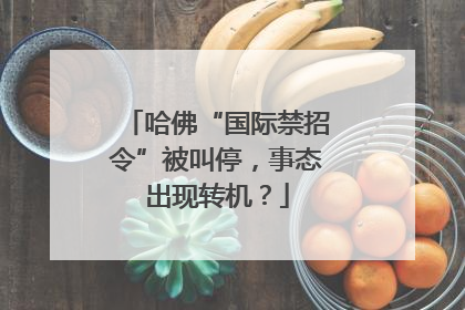 哈佛“国际禁招令”被叫停，事态出现转机？