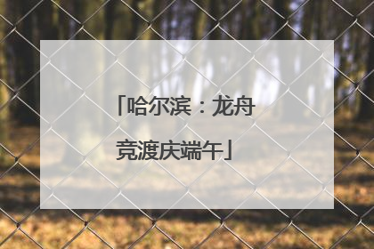 哈尔滨：龙舟竞渡庆端午