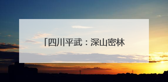 四川平武：深山密林里的“金色精灵”