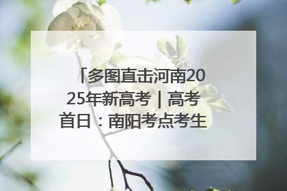 多图直击河南2025年新高考｜高考首日：南阳考点考生信心满满迎战