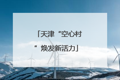 天津“空心村”焕发新活力