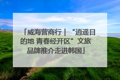 威海营商行｜“逍遥目的地 青春经开区”文旅品牌推介走进韩国